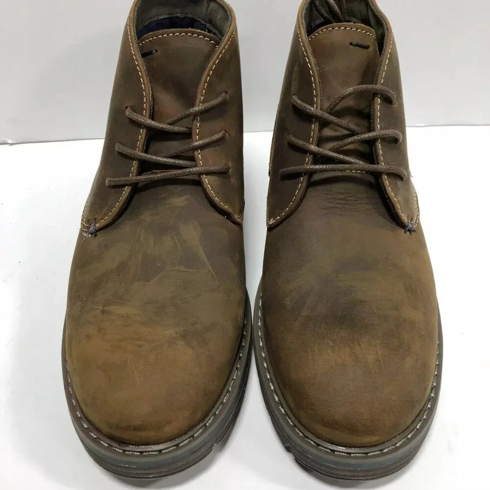 Nunn Bush Men's Littleton Plain Toe Chukka Boots Brown, Size 7.5 M